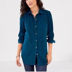 J Jill L Corduroy Shirt Top